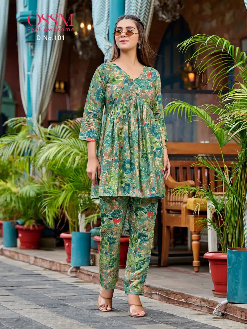 Ossm Polo Alia Cut Kurti With Bottom Collection
